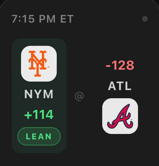 Mets @ braves
